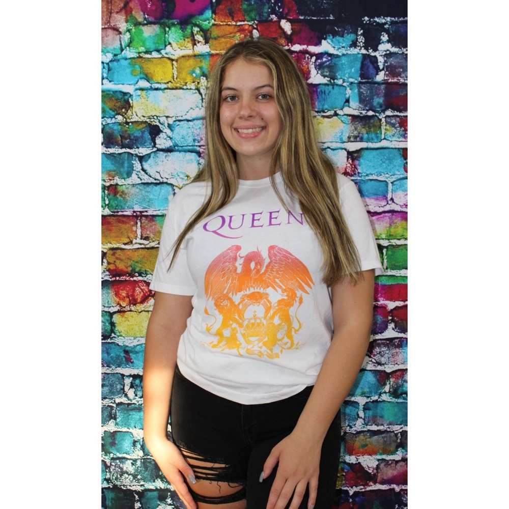 Queen Crest Graphic Band Tee